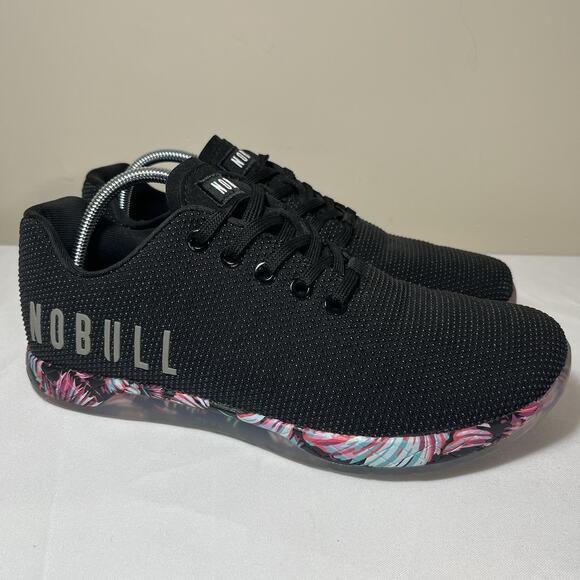 NOBULL Women's Outwork Midnight Palm Black Crossfit Athletic Sneakers Size 9 - Picture 3 of 12